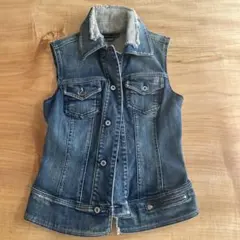 DIESEL デニム ノースリーブベスト Sサイズ