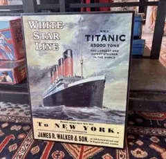 ホワイトスターライン R.M.S. TITANIC ポスター