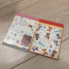 昔なつかし　ミニメモ帳　2つセット