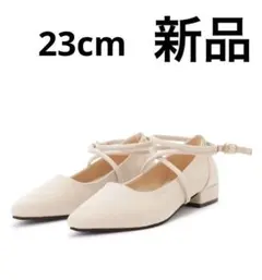 ストラップ フラットシューズ