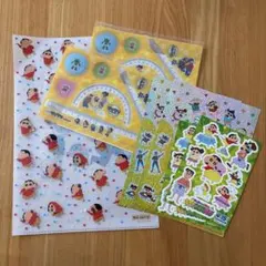 非売品　クリクラ　クレヨンしんちゃん　クリアファイル　シール　ステーショナリー