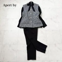 人気❤️A part by ツィードノーカラーベスト　ボウタイブラウス　パンツ