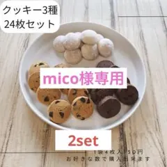 mico 様専用⭐︎クッキー3種24枚×2セット