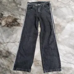 極美品 アディダス オリジナルス【ファイヤーバード】デニムパンツ 黒 33
