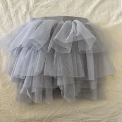 グレー チュールスカート 80〜90