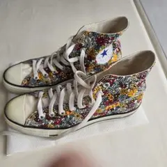 オールスター　花柄ハイカットスニーカー