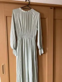 値下げ　Ray beams ライトグリーン プリーツワンピース　結婚式　ドレス