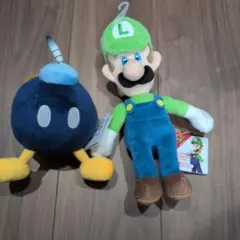 スーパーマリオ　ぬいぐるみ　ボムヘイ&ルイージ