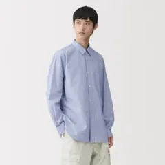 極美品 26ss MUJI LABO 無印良品 ポプリンレギュラーカラーシャツのサムネイル