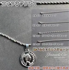 ■選べるネックレスチェーン■ コインネックレス 旧デザイン (コインペンダント