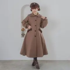 タグ付き新品未使用 パネル切り替えロングコート 青木美沙子 しまむらのサムネイル