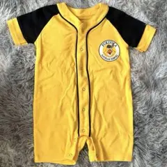 ソフトバンク ホークス ユニフォーム ロンパース 18M 80 90 黄