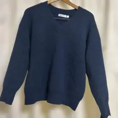 niko and ... ネイビー Vネック ニットセーター