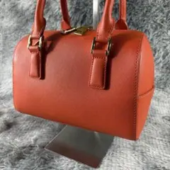 自由区　オレンジ ミニボストンバッグ ハンドバッグのサムネイル