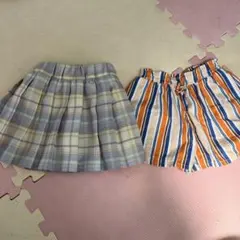 スカートとキュロットの2枚セット