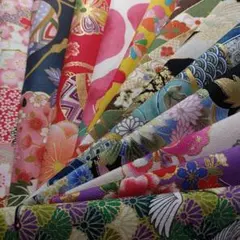 24✕15cmサイズ和柄生地ハギレ12枚セット（302）