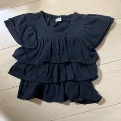 ブラック フリル Tシャツのサムネイル