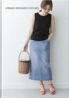 URBAN RESEARCH DOORS ストレッチソフトデニムスカート