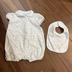 ラルフローレン 花柄コットンロンパース 70