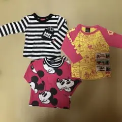 BABY DOLL カットソー　80㎝　長袖tシャツ 3枚セット