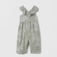 zara kids フラワーエンブロイダリージャンプスーツ ロンパース