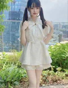 ROJITA ロジータ BIリボンツイードセットアップ　ホワイト