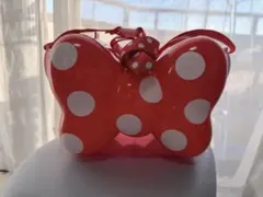 超美品　ディズニー　ミニーちゃん　リボン型　ポップコーンバケット