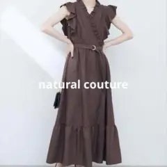 美品♡完売　natural couture フリルカシュクールワンピース