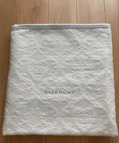 55GIVENCHY毛布 約140×195cmロゴ入り ブルーのサムネイル