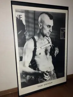 90年代★ネオ ヴィンテージ！「タクシードライバー」デ ニーロ ポスター（額付）