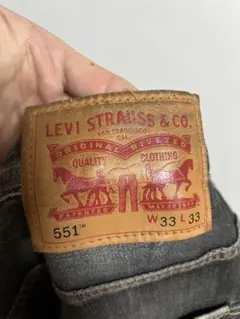 【Levi's】リーバイス 551 ブラックデニム ジーンズ 黒 W33古着