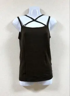 PROFILEクロスストラップ タンクトップ ブラウンのサムネイル