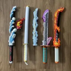 鬼滅の刃 DX日輪刀 竈門炭治郎 我妻善逸 胡蝶しのぶ 煉獄杏寿郎 まとめ売り