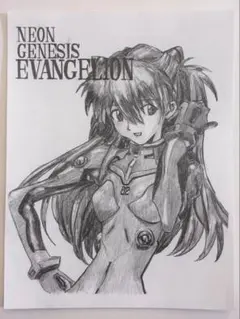 手描きイラストエヴァンゲリオン アスカ ファンアート
