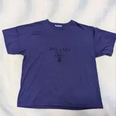 古着★PRADA 紫色 ビジュー付きTシャツのサムネイル