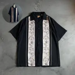 スカル ガイコツ ディッキーズ ビッグ プリント 古着 半袖 ワーク