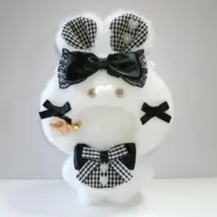 最終価格【593】ちびぐるみ　11cmサイズ　ぬい服　着ぐるみ　黒