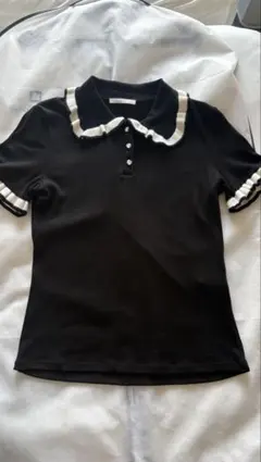ZARA フリルカラー ニットトップス 韓国風 M
