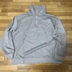 MONO-MART ハーフジップ M ライトグレー