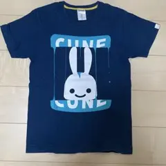 CUNE キューン　ウサギプリント Tシャツ S ネイビー