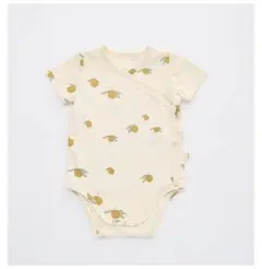 韓国子供服 レモン柄 ロンパース