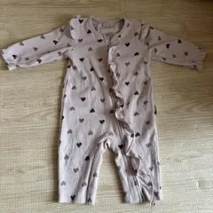 petit main ハート柄ロンパース 80cm