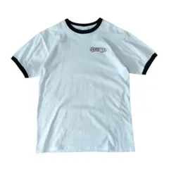 アナスイ ワンポイント ロゴプリント リンガーTシャツ Mサイズ 白 黒のサムネイル
