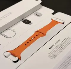 3106 美品 Apple Watch エルメス オレンジ ラバー スポーツ - メルカリ