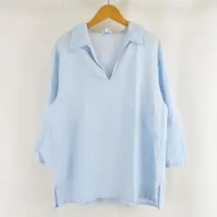 VINTAGE Ysatis ワイドシルエット スリット スキッパー カットソーのサムネイル