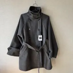 GRL ベルト付きマルチWayフェイクウールコート