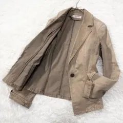 【ジョルジュレッシュ】✨コットンストレッチジャケット 40 ベージュのサムネイル