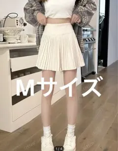 SHEIN ハイウエストプリーツミニスカート M