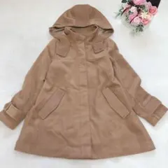 イーハイフンワールドギャラリー あったかコート アウター フード付き 可愛い F