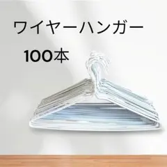ワイヤーハンガー 100本　針金ハンガー　ホワイト　まとめ売り